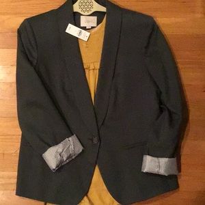 Loft gray blazer BNWT